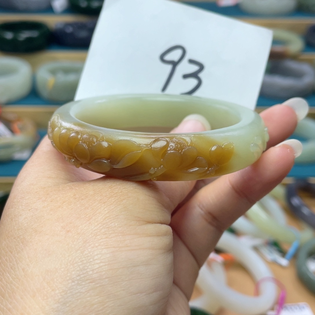 未镶嵌手镯和田玉圈口54