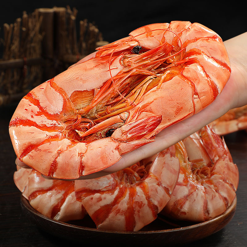 阳江经典特大号九节虾干办公追剧零食 开袋即食约32只/斤 