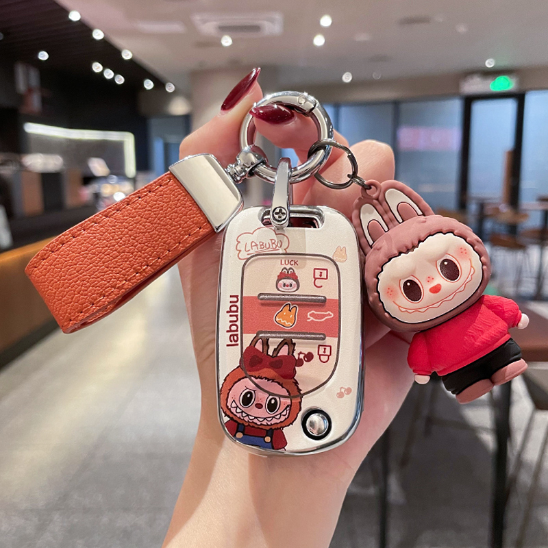 二喵五菱mini钥匙套miniev宏光s宝骏510迷你730马卡龙gb车560女扣