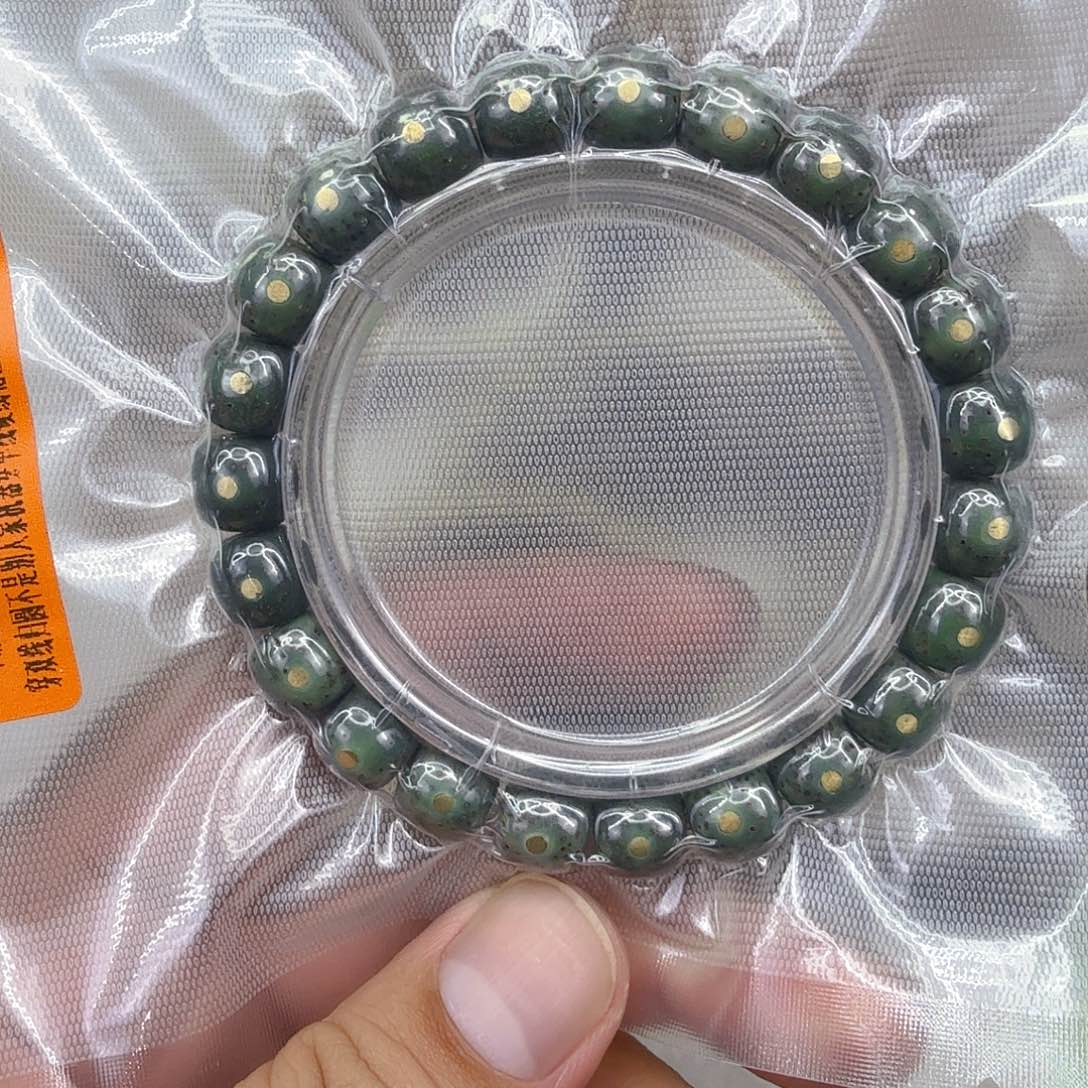 星月菩提手串42爱谁谁绿星月菩提10钉