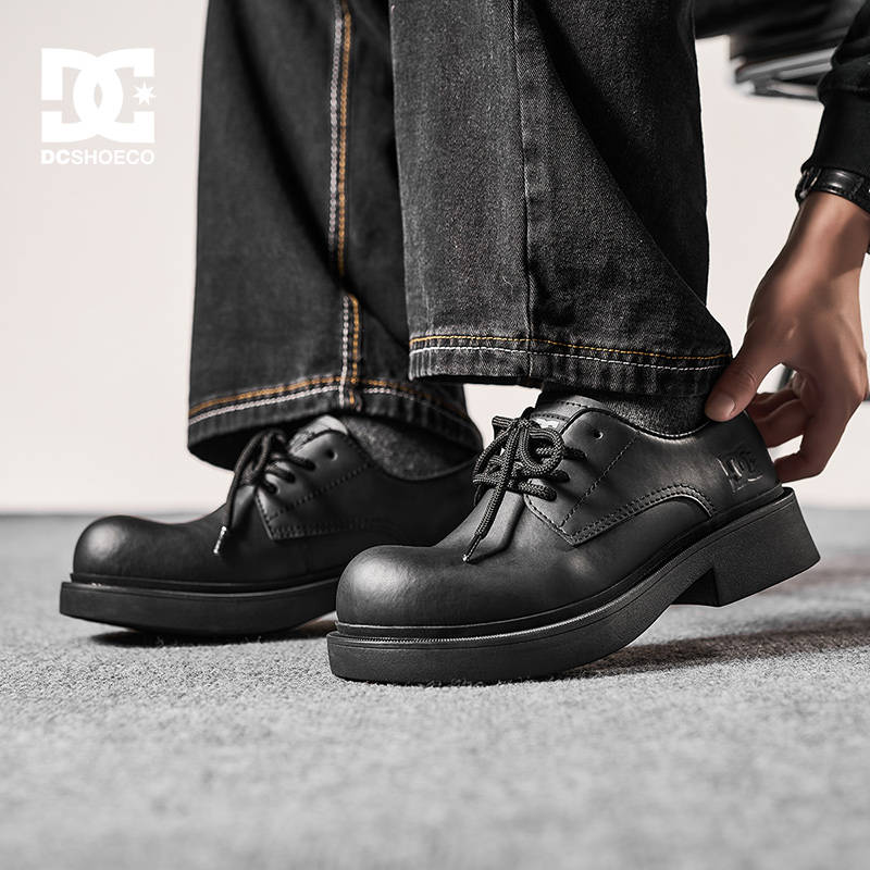 DCSHOES LIRIO EDGE 2025新款德比鞋秋冬英伦厚底增高低帮马丁靴
