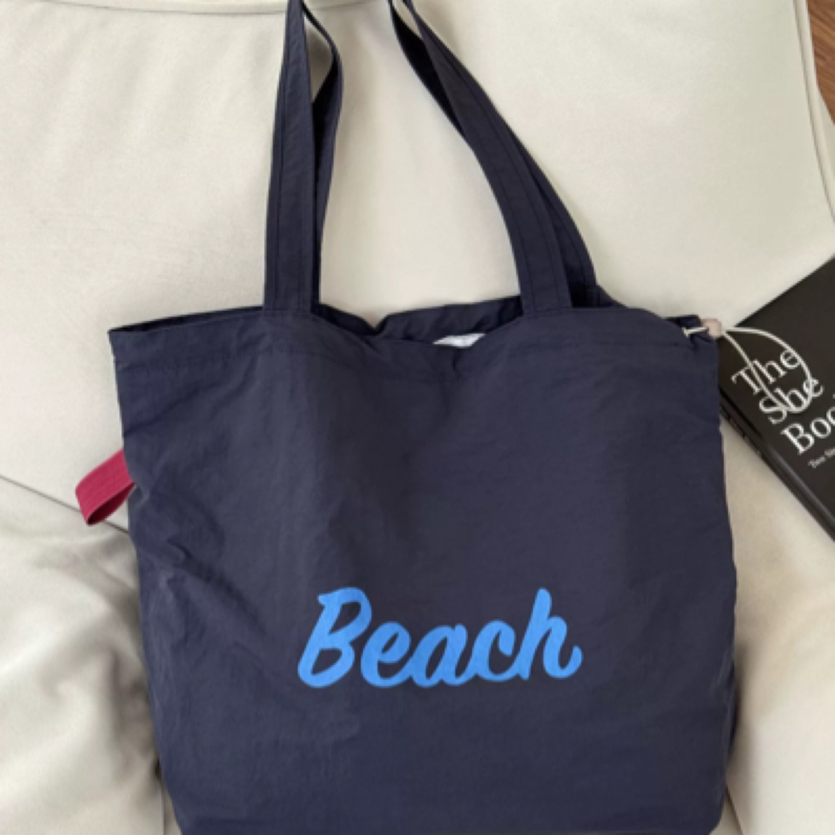 单肩包字母小众镶嵌肩包学生便携双根简约托特包时尚