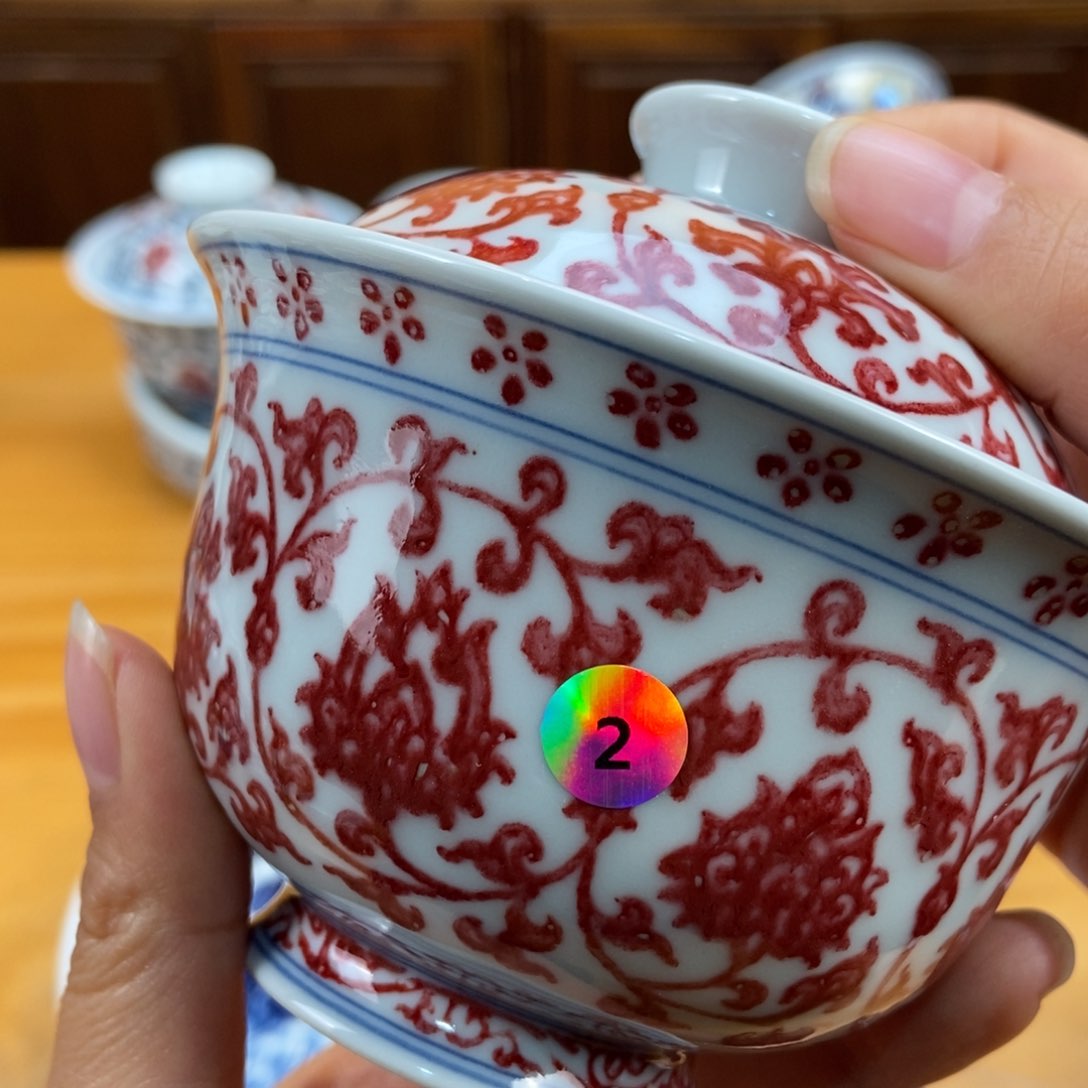 手绘现代茶具非古董