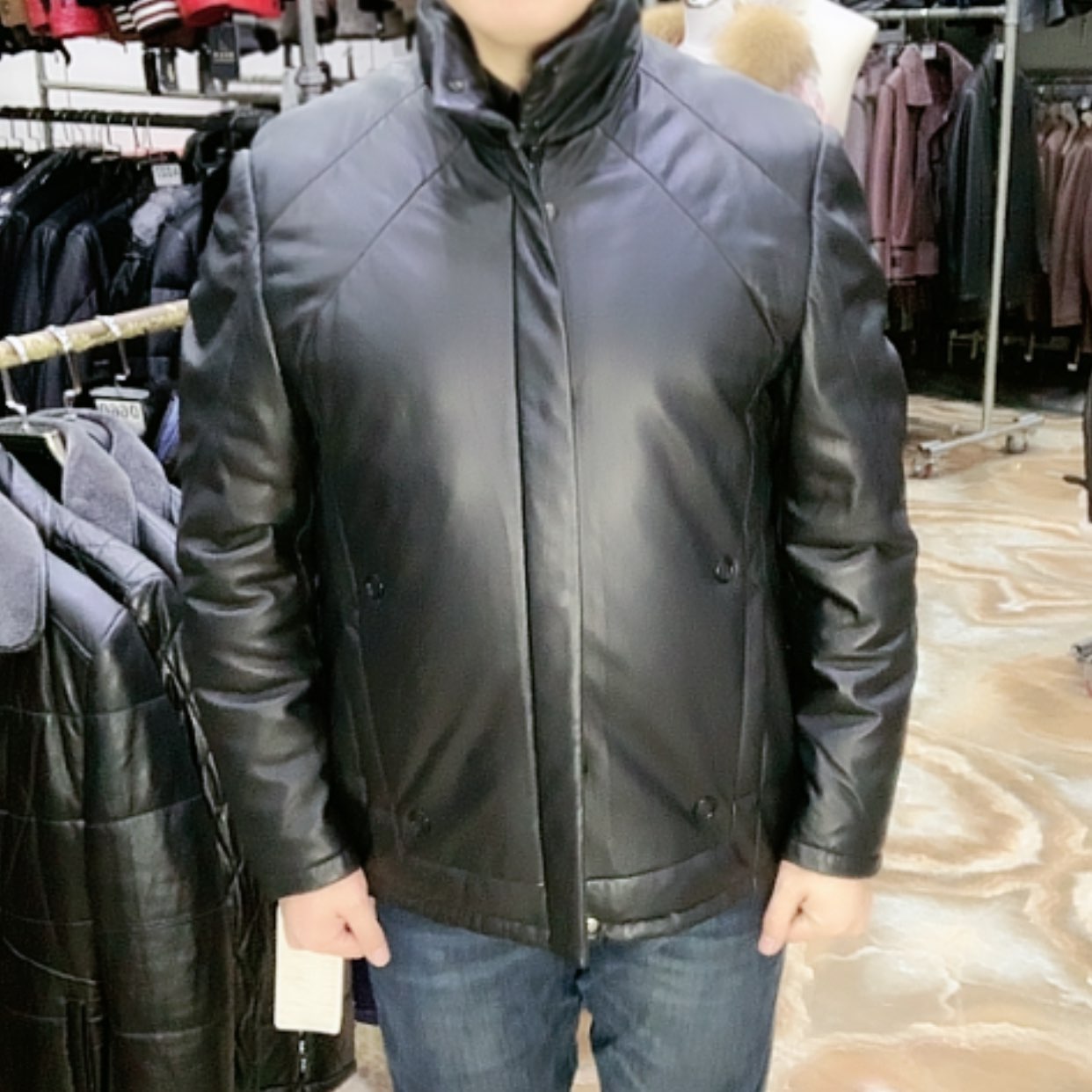 【闪购商品】真皮羽绒服