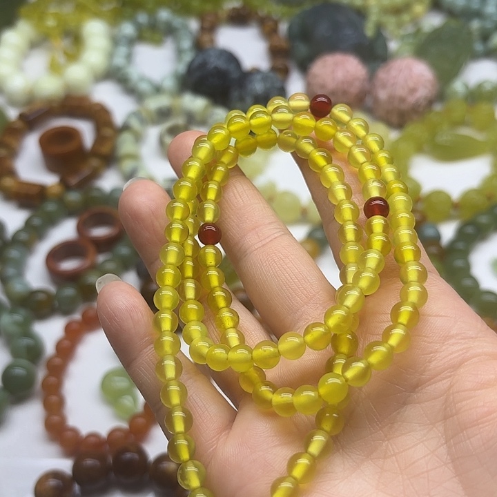 蛇纹石玉未镶嵌手串