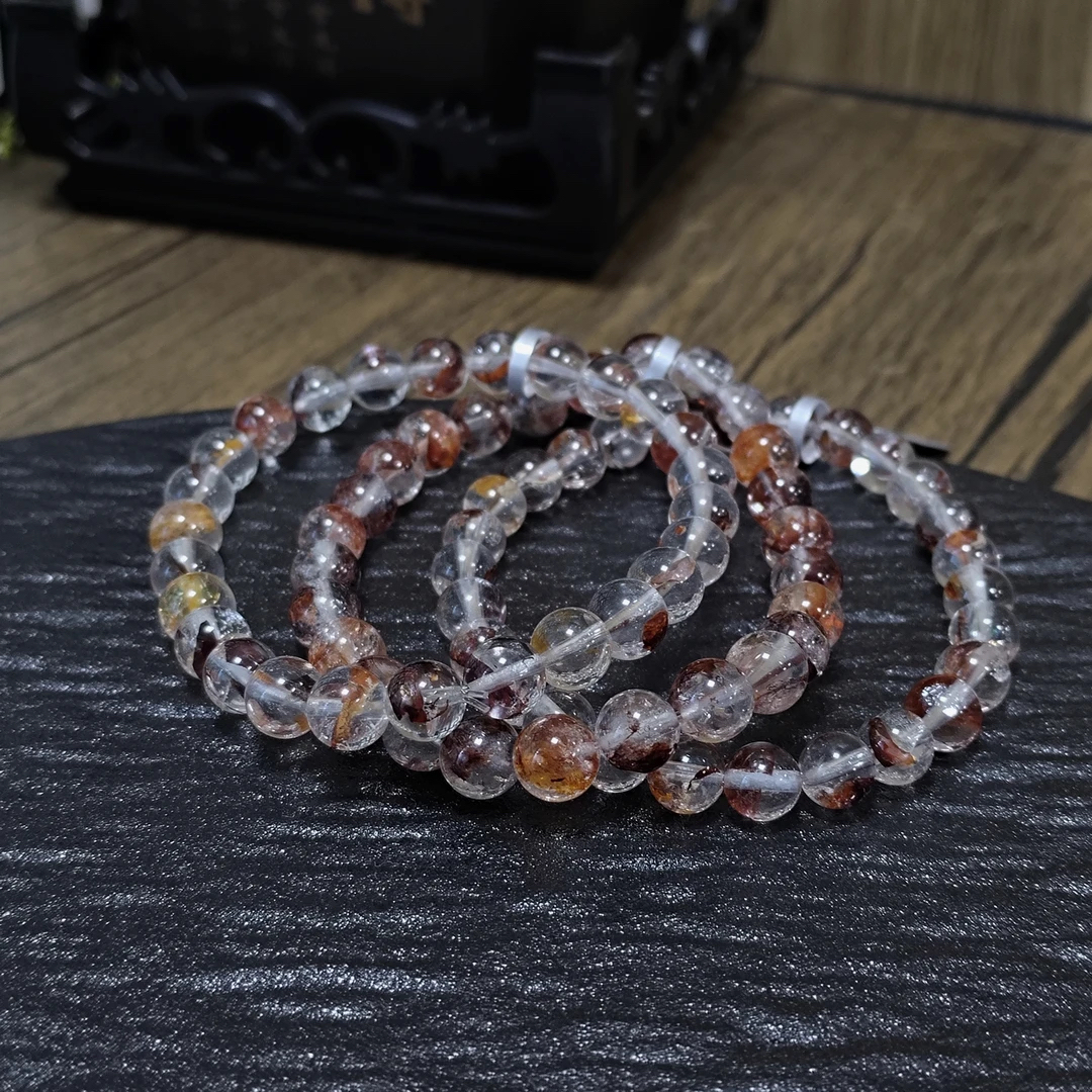 【小宝晶选】天然胶花单圈手链 多样性发一件 约7mm 1380BB