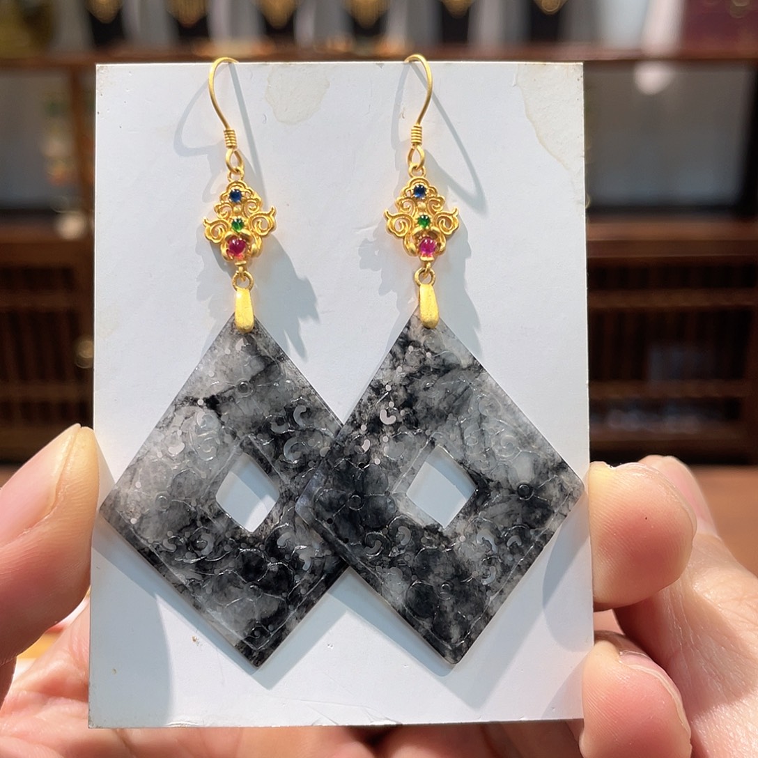 锦纶非金属耳坠耳饰