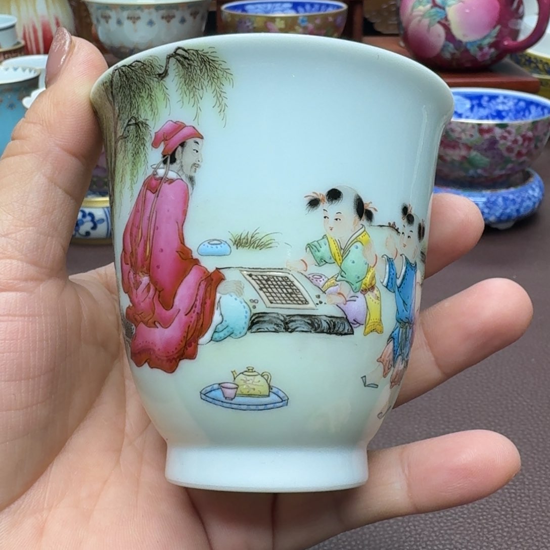 瓷片景德镇仿古手工制作精品展示