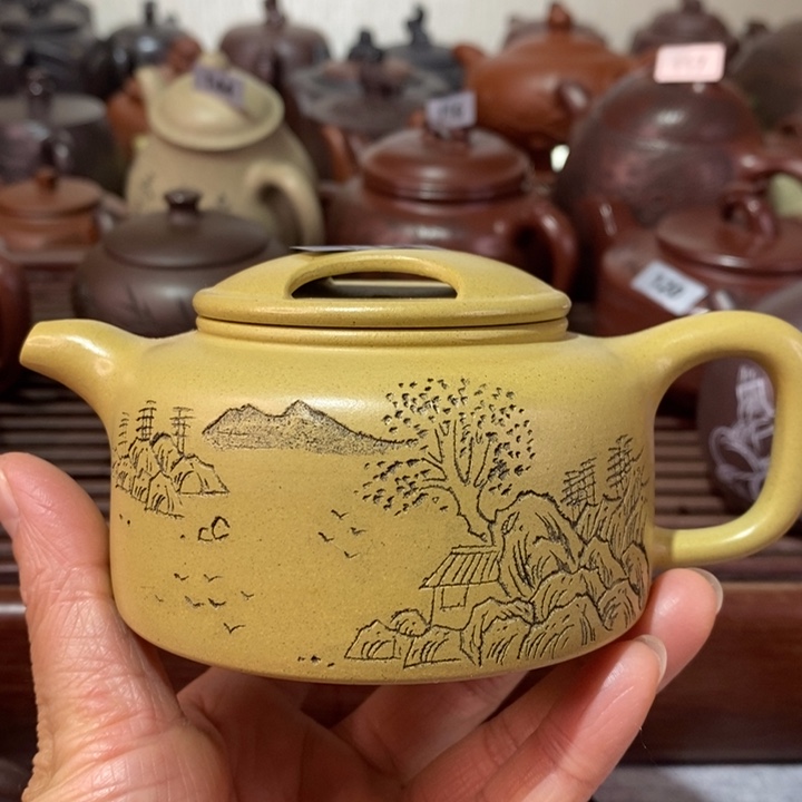 紫砂茶壶微瑕处理一把