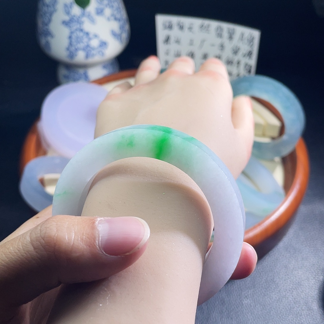 定制翡翠未镶嵌缅甸天然翡翠A货52-55