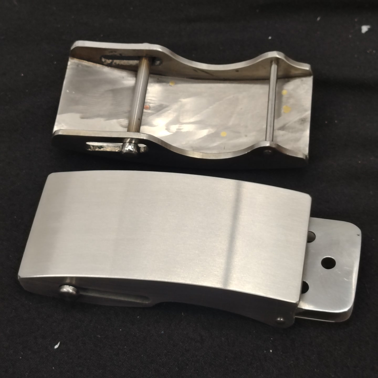 定制不锈钢滚轴无牙皮带头扣裤带头腰带皮带扣10x4.6内径4.0