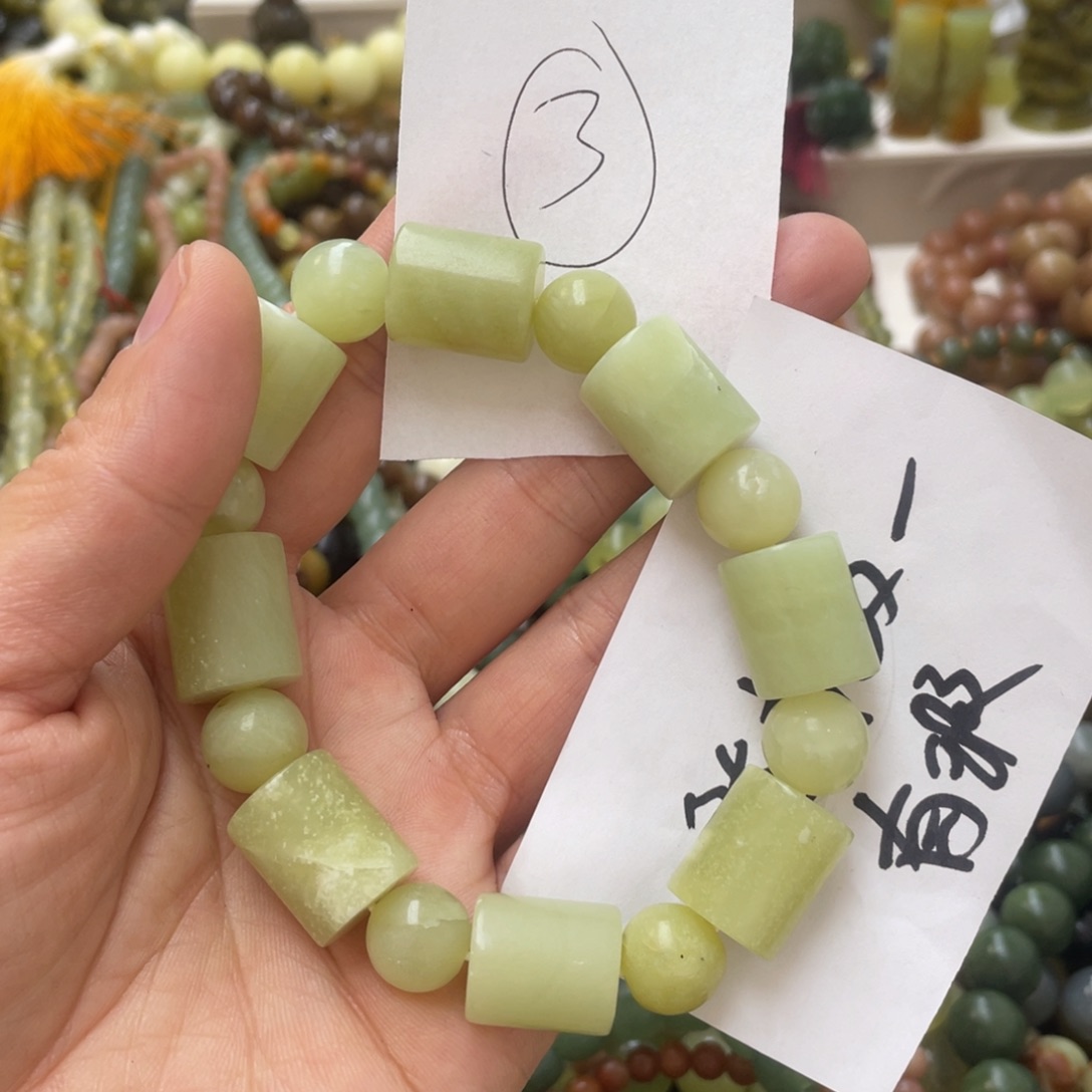 蛇纹石玉手链未镶嵌