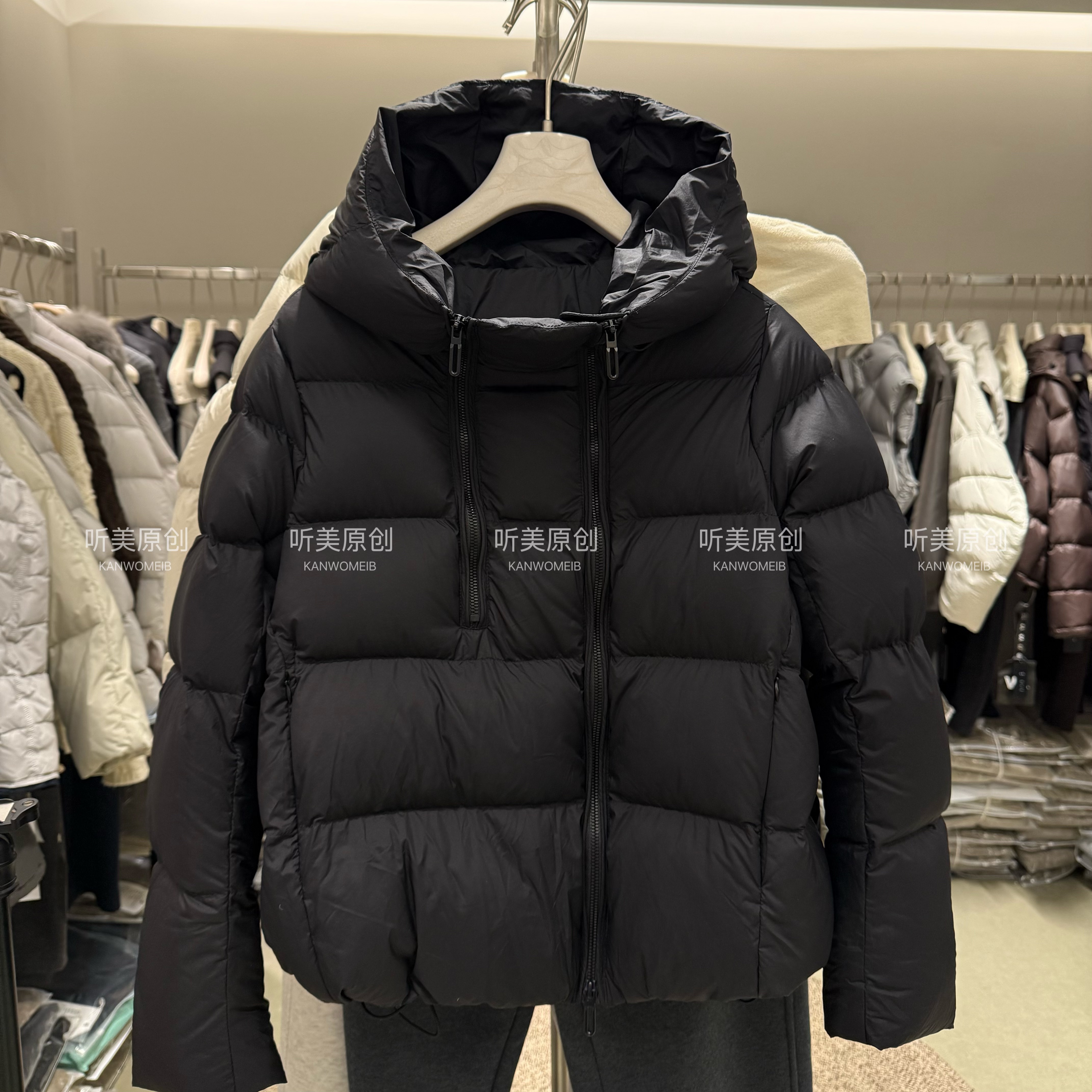 【MeiCG】原创 双拉链90连帽泡芙羽绒服