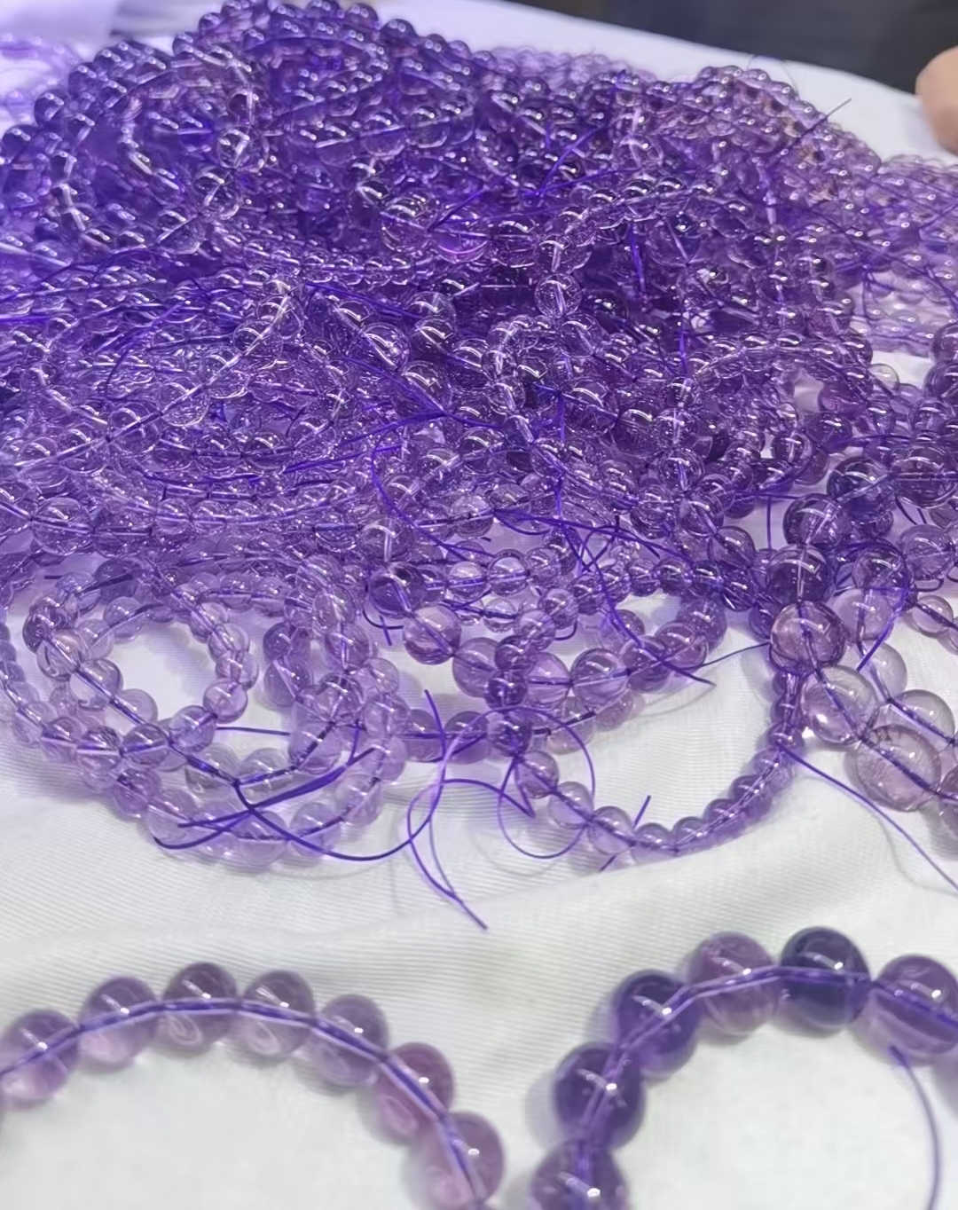 5号链接直播间天然水晶胶花海蓝宝蓝晶粉水黄水月光以直播间为准