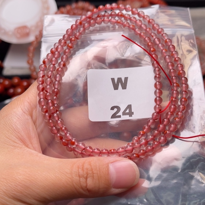 南红玛瑙未镶嵌多样性发货默认微瑕称重4mm