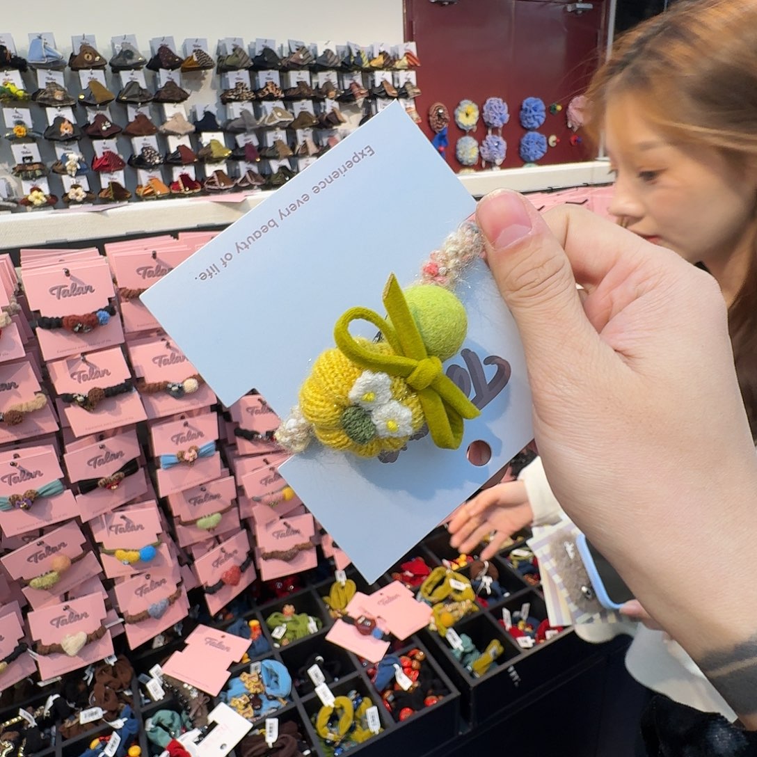 N****布艺非金属黄色南瓜发绳