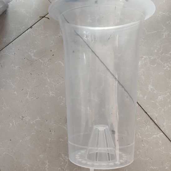 盛世兰花盆透明内盆1号5个➕2号5个