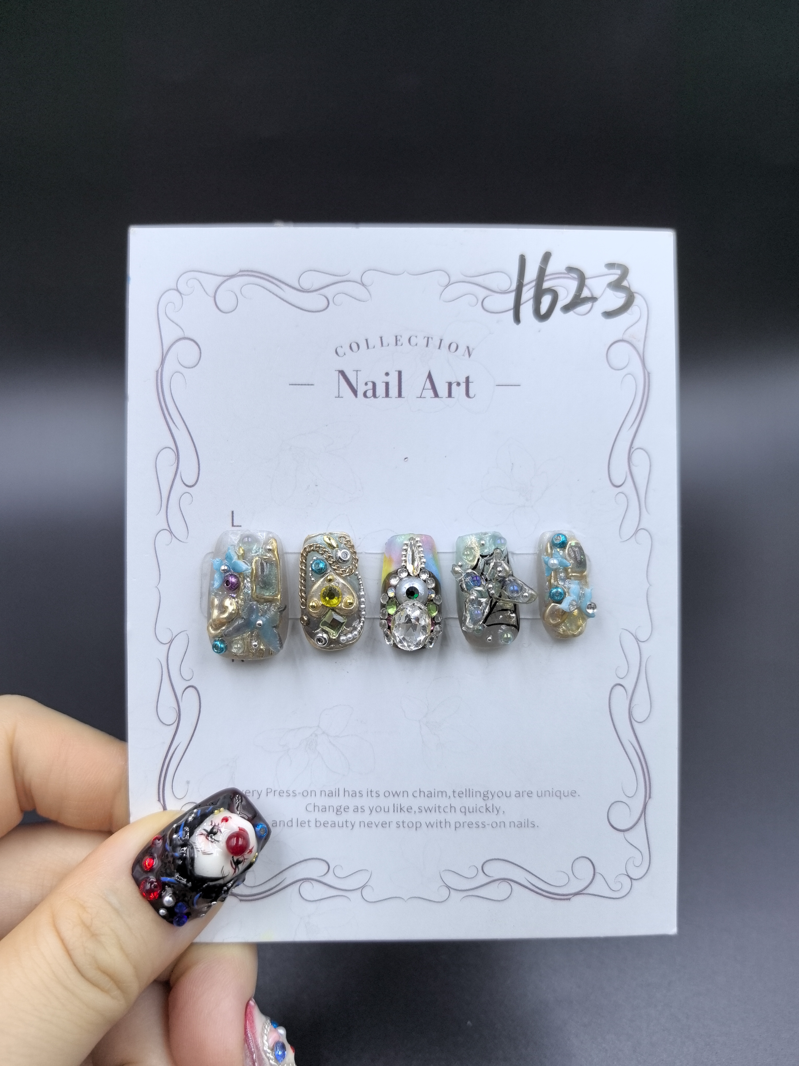 【Dandan出品】雨洛 二代 纯手工穿戴甲 晕染蝴蝶款