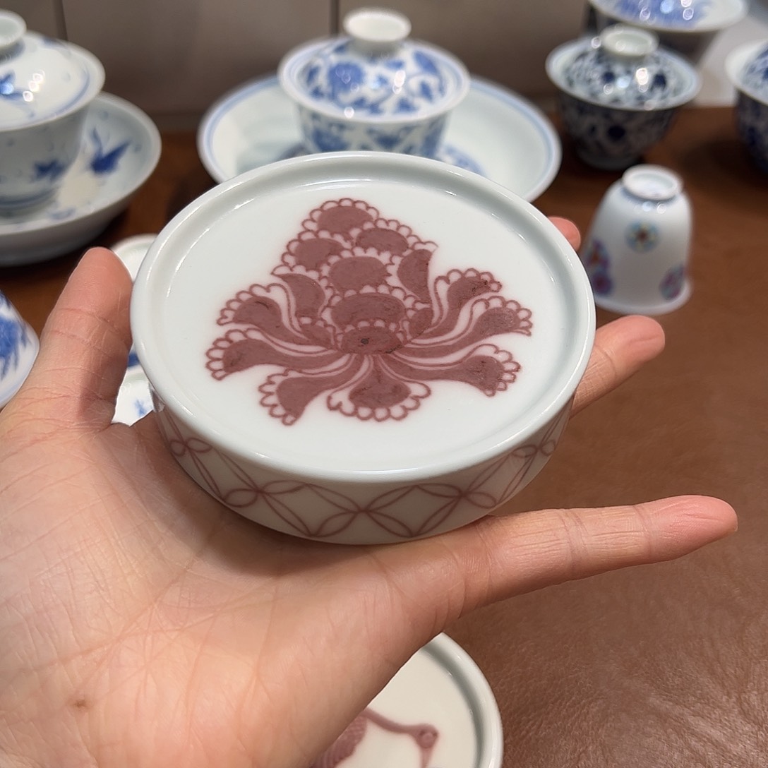 盖置全红盖置纯手工