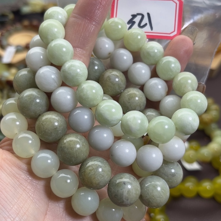 蛇纹石玉未镶嵌手链