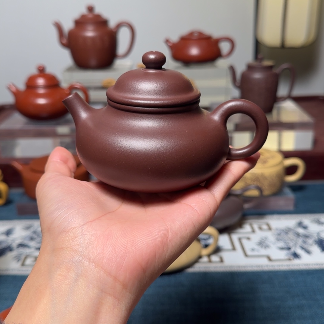 茶壶紫砂陈腐老紫泥容天 200cc