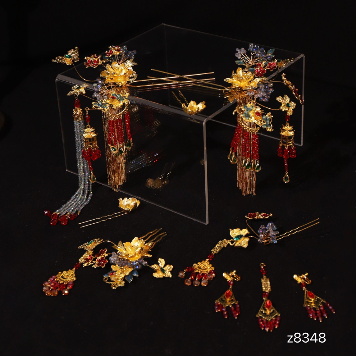 z8348精致简约发簪复古/宫廷手工中式婚礼秀禾古风新娘头饰