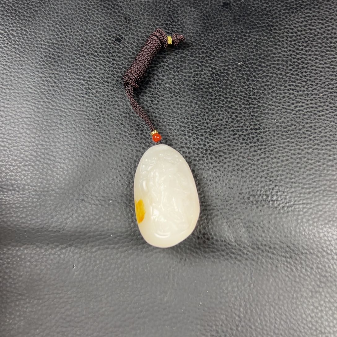 和田玉未镶嵌挂件漫*