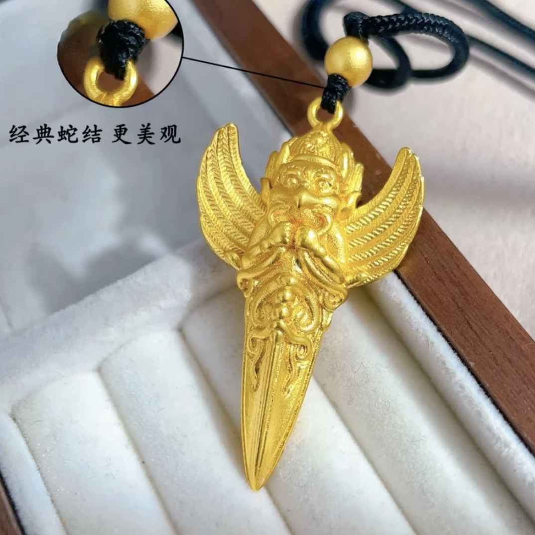 合金吊坠 大鹏鸟立体降魔杵实心男女精工吊坠挂坠项链时尚大气