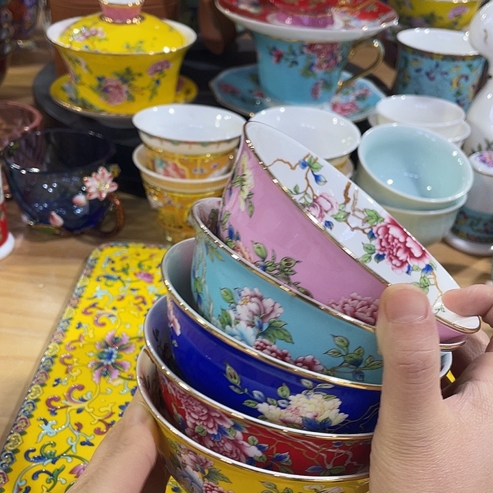 珐琅景德镇陶瓷瓷碗