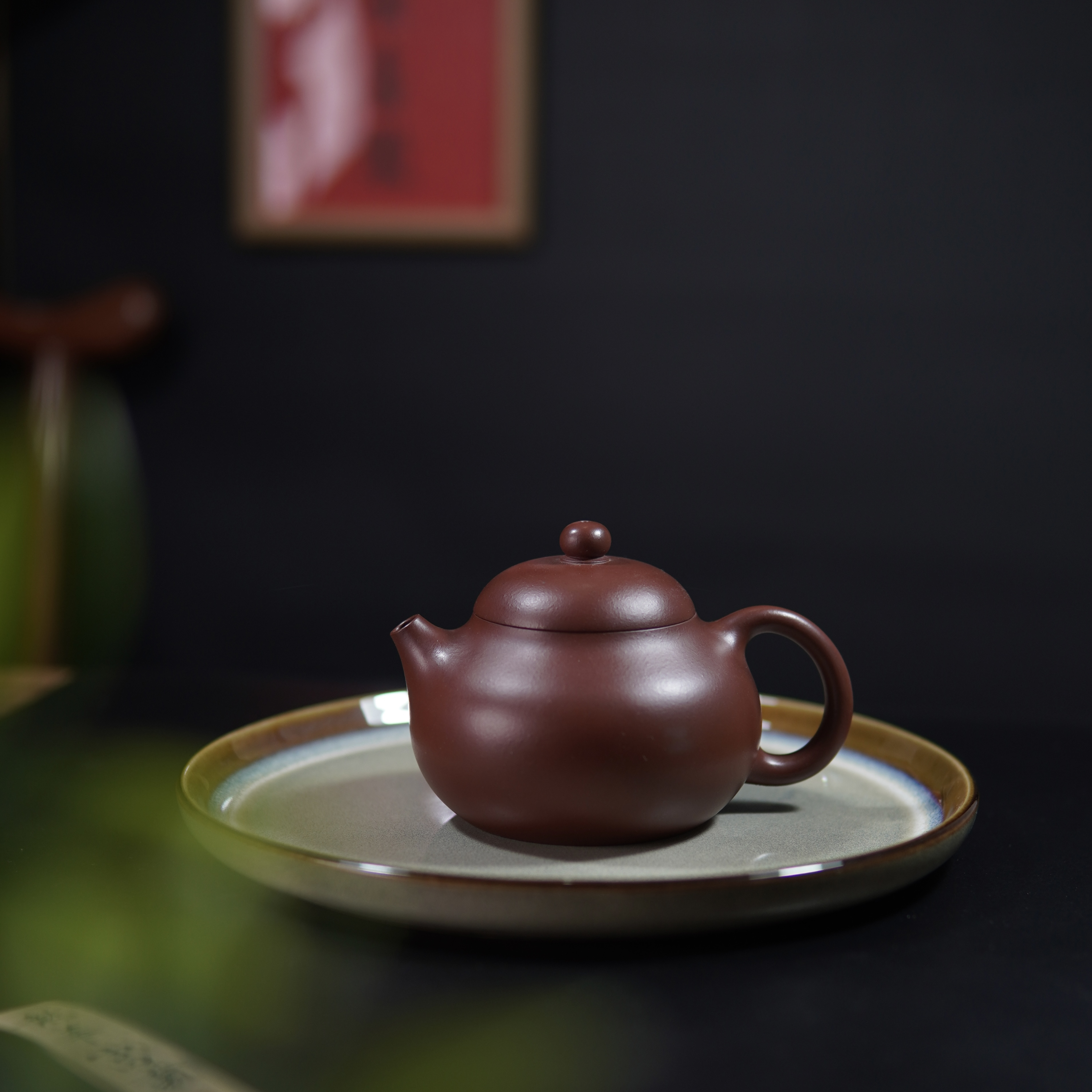 本人制作·230cc文旦壶原矿红清水泥实用兼具中式紫砂壶（订制款）