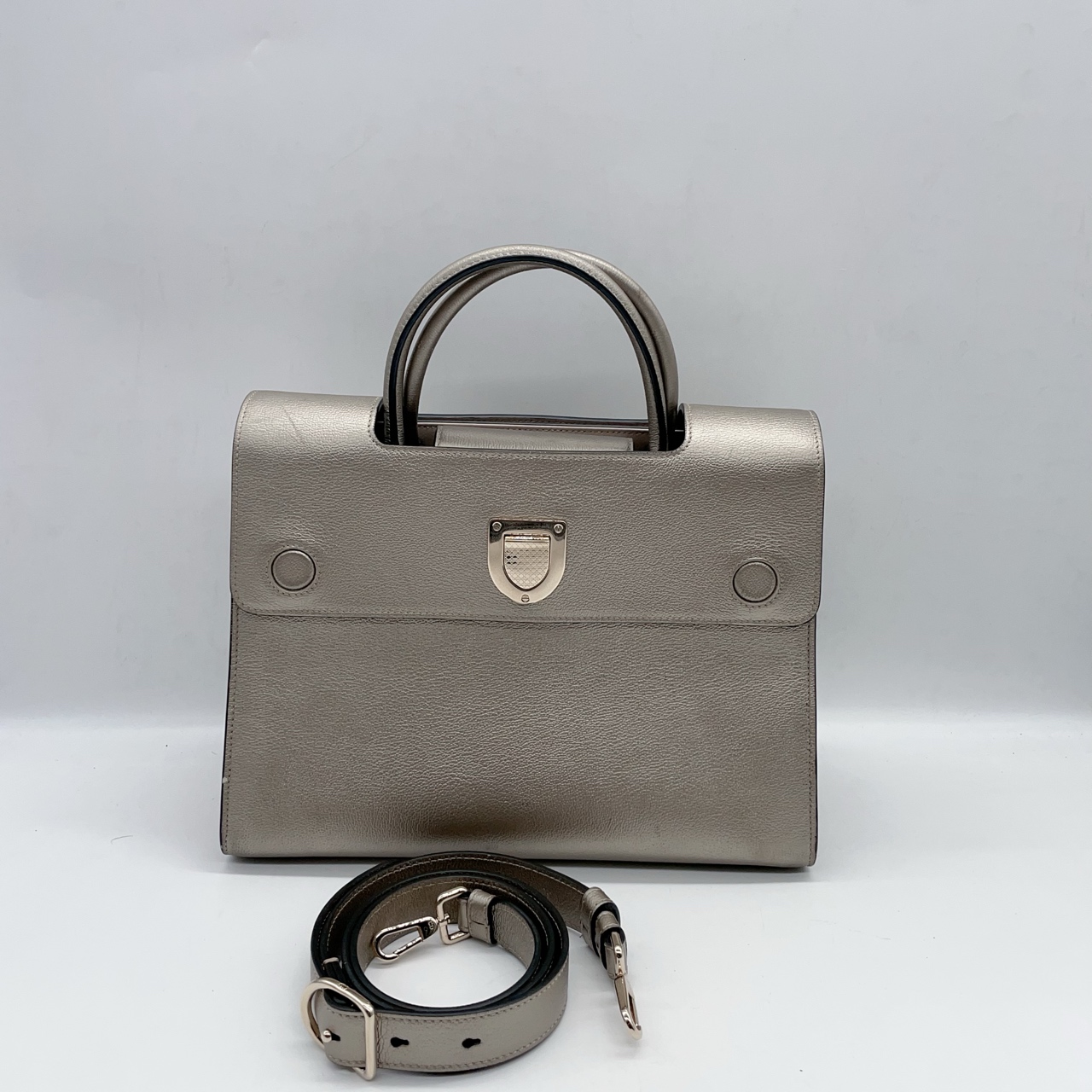 95新 DIOR/迪奥 银色盾牌托特 1065 8058