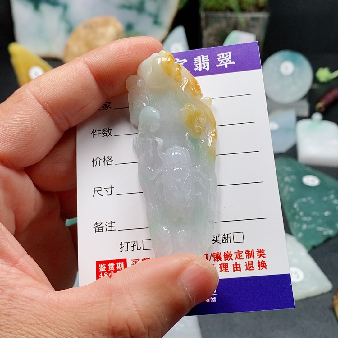 翡翠颈饰未镶嵌乐凡珠宝翡翠挂件