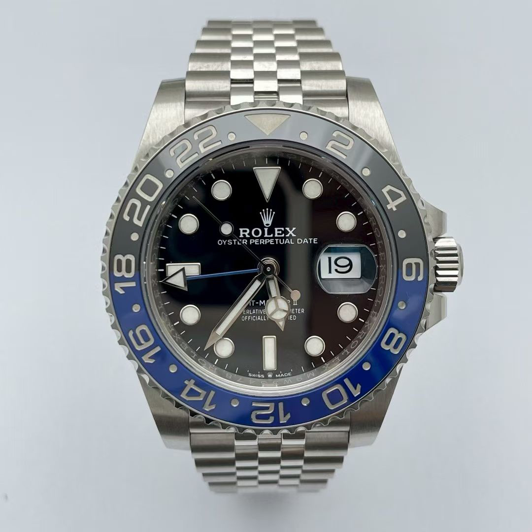 95新 Rolex/劳力士 格林尼治型国米圈/全套/m126710blnr/40表径