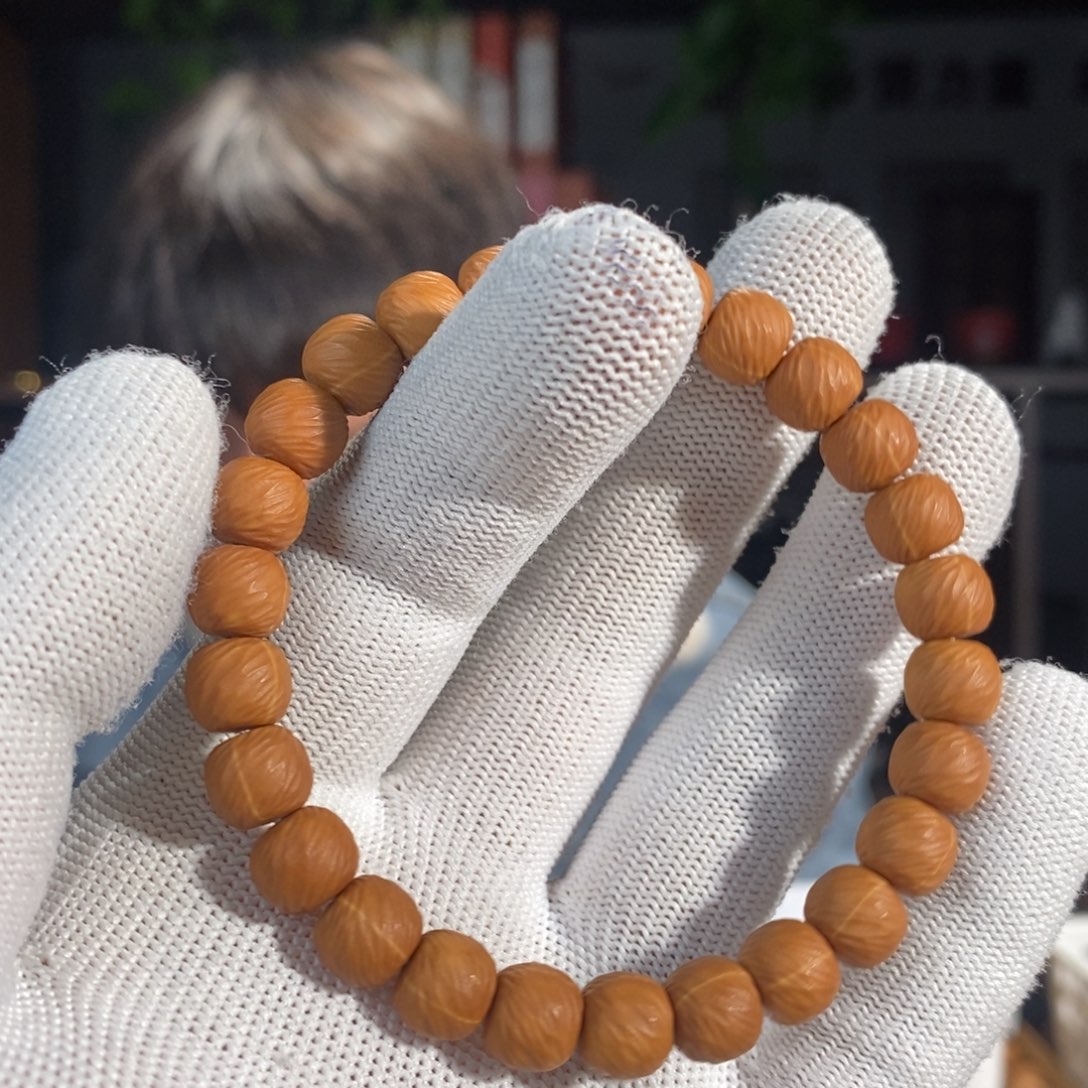 男***一手串猴头核桃9小云锦