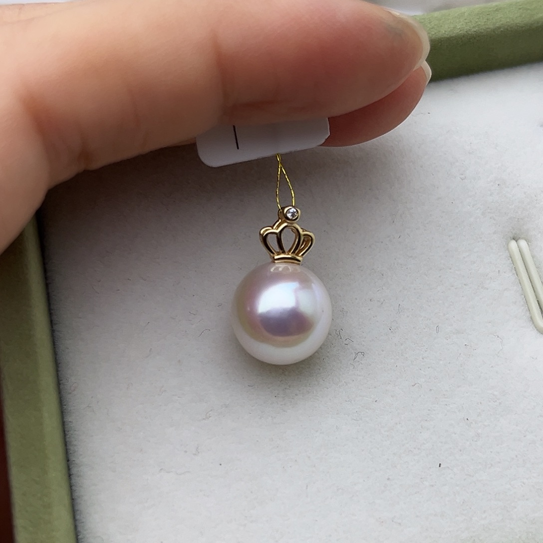 银时尚简约百搭款白色珠（微瑕）