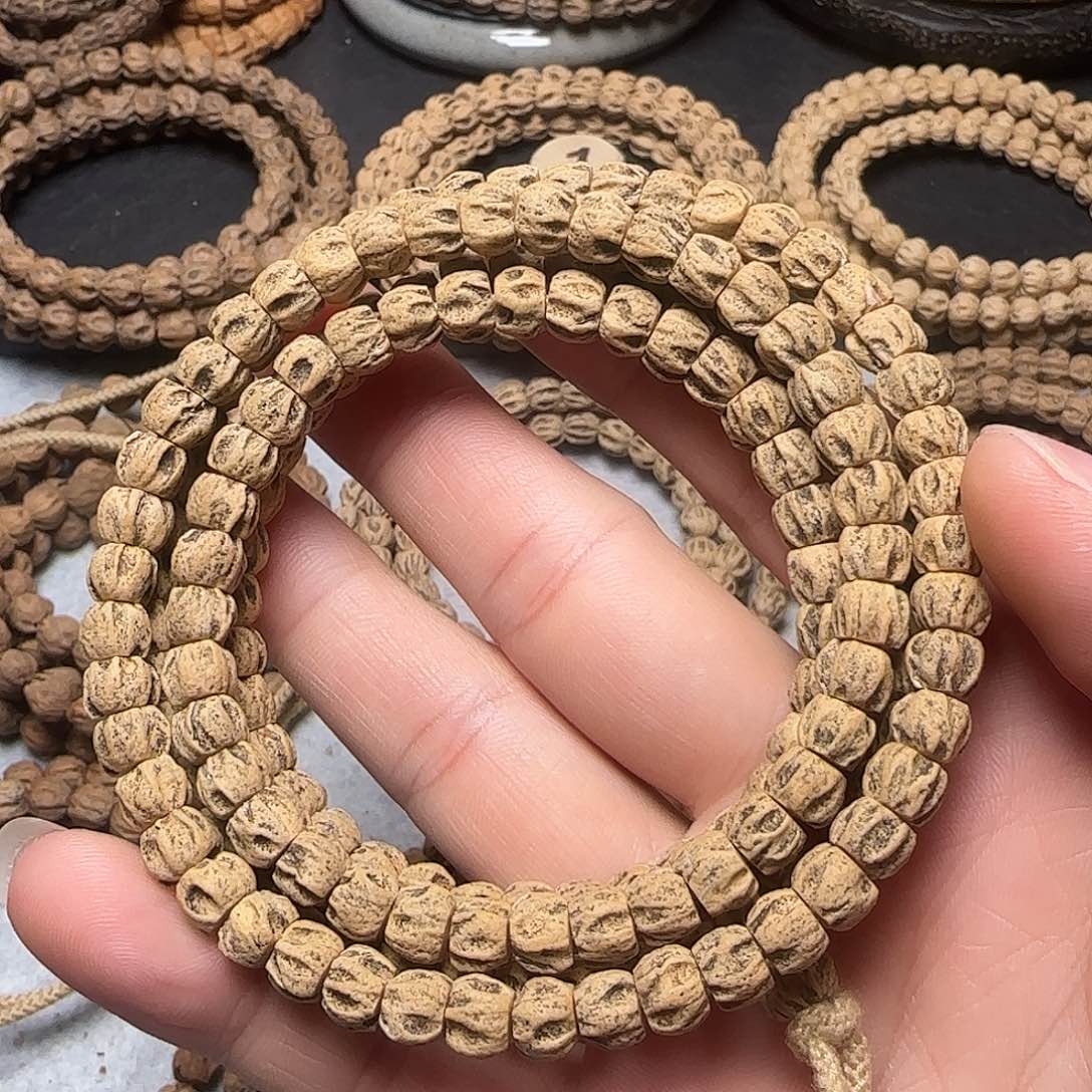 柏香籽/百香籽手串山**间方块莲花龙脊