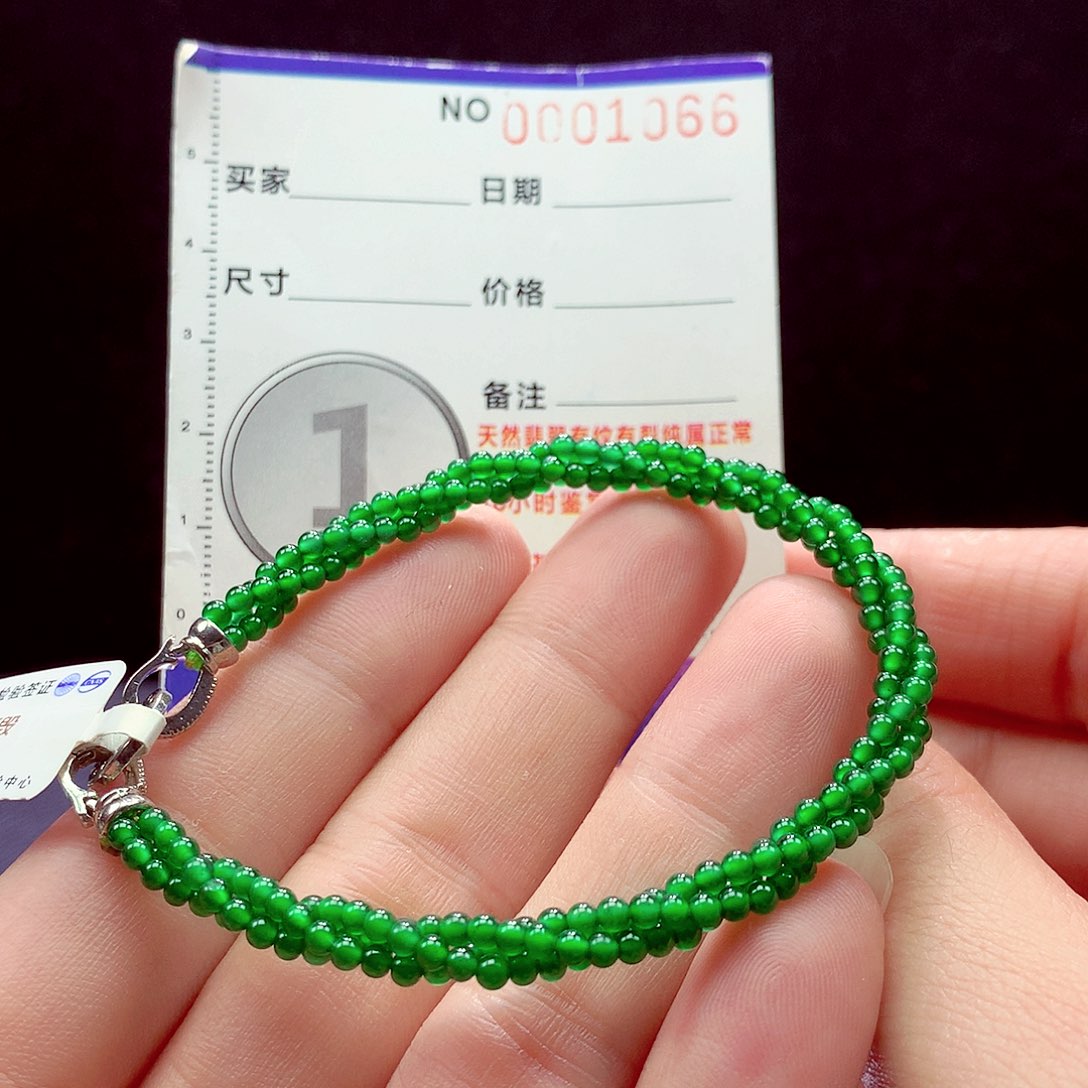 未镶嵌手链翡翠手链