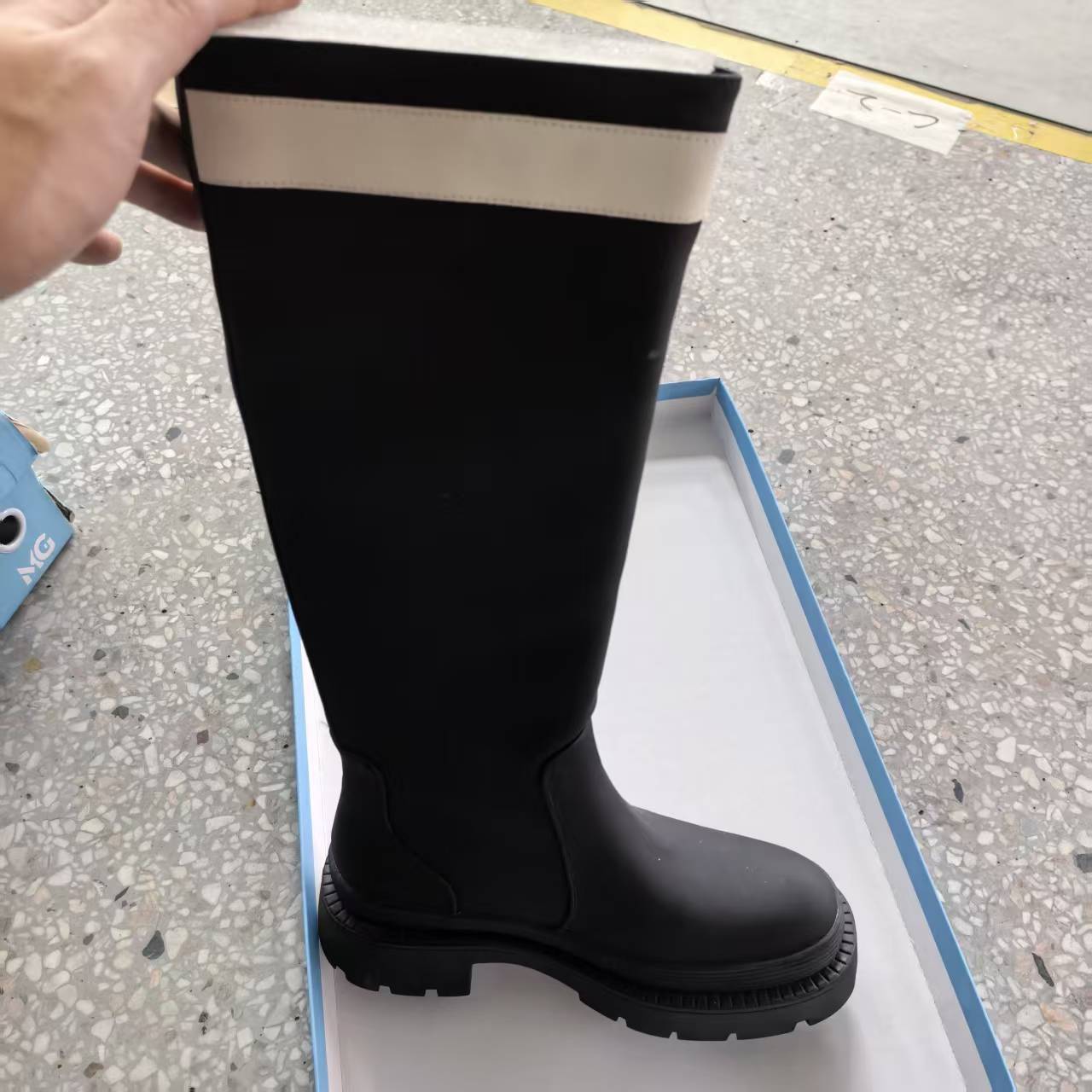 时尚不过膝长筒靴百搭厚底瘦瘦长靴骑士靴女鞋 GDN-801-60