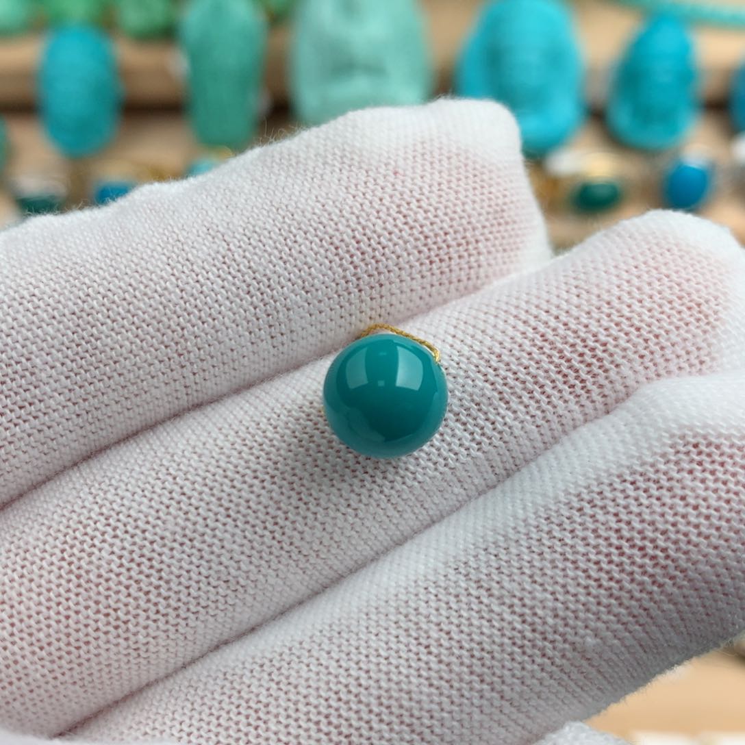 绿松石配饰未镶嵌8.4mm