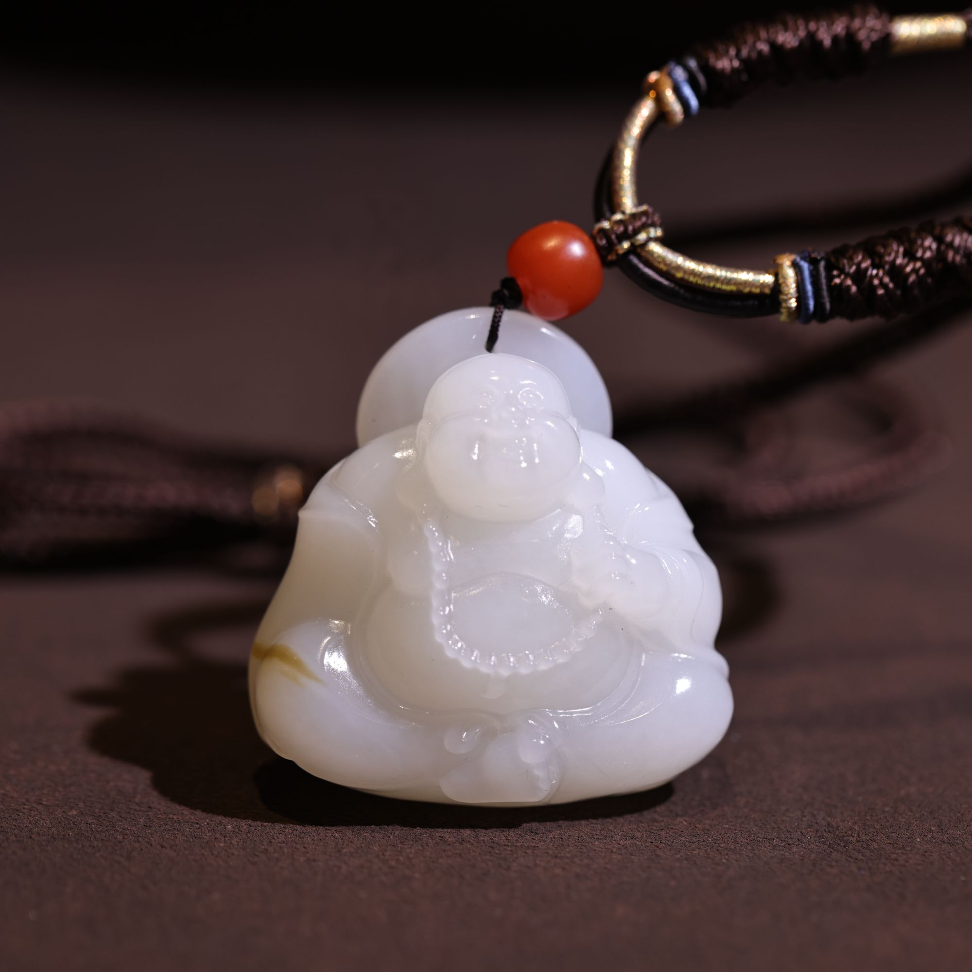 【新疆马爷珠宝】糖白佛公吊坠 39.1*38.7*20.5/44.7g