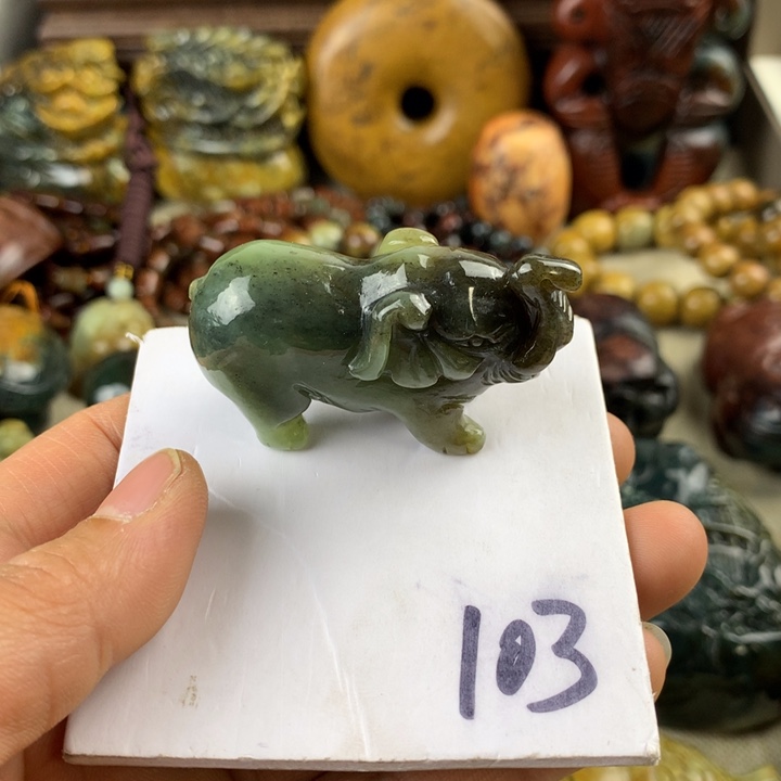 岫岩老玉（透闪石质玉）未镶嵌珠宝奇石用****5