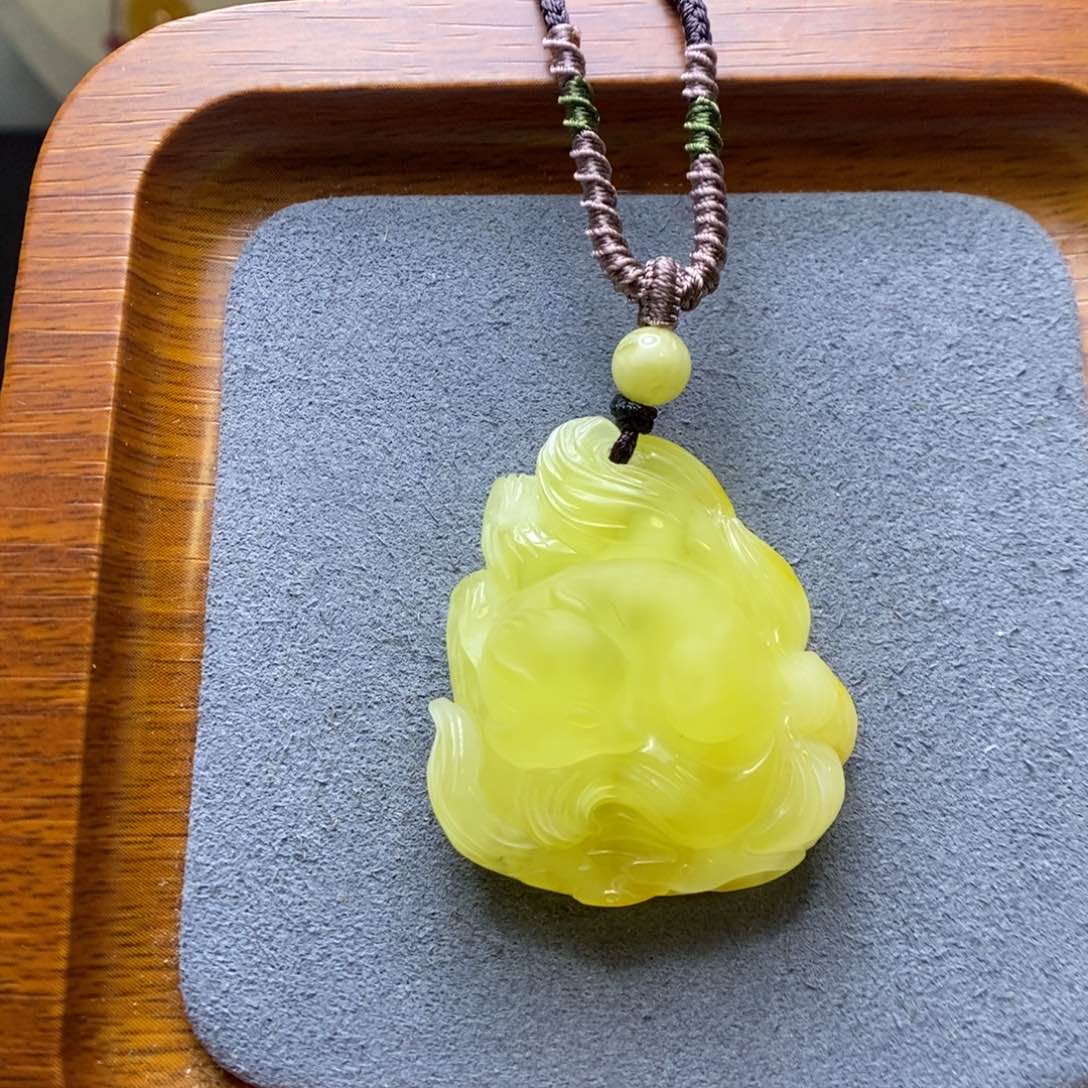 蜜蜡颈饰未镶嵌嗷*叫郎