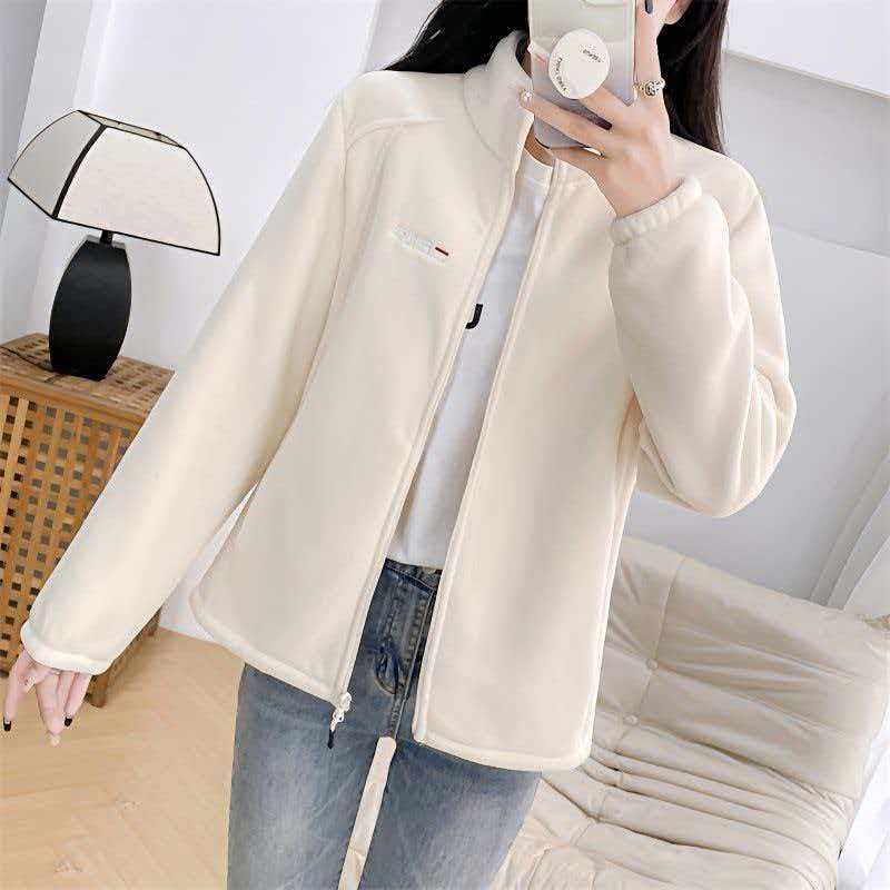 1836款-冬季加厚银狐绒女士防风外套