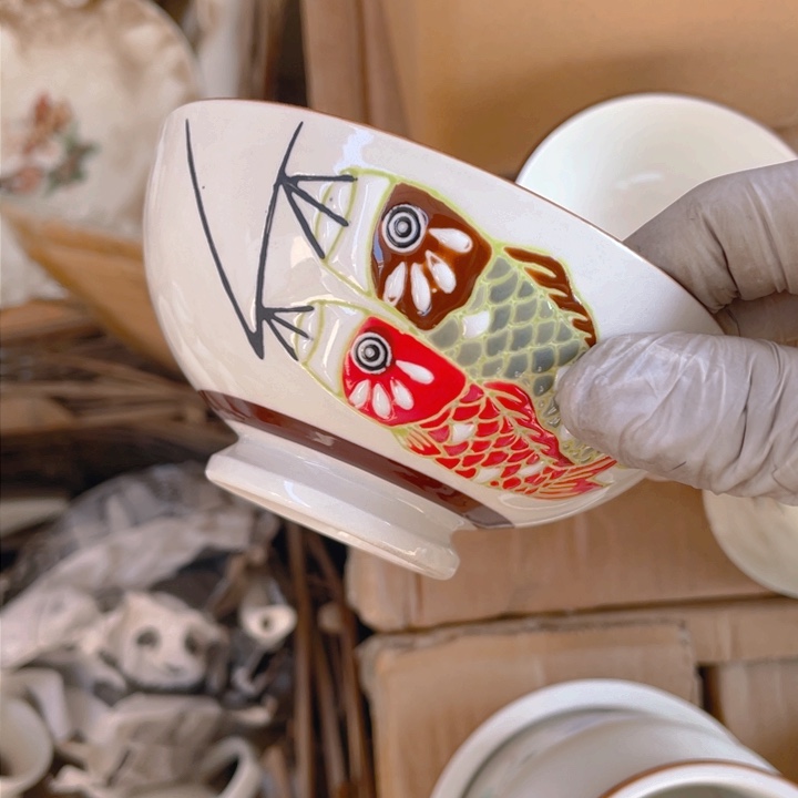 紫砂茶叶罐下****愿陶瓷艺术摆件十个