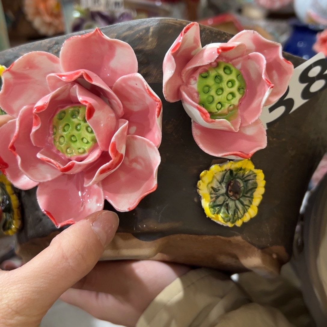 瑕疵38 满20米秒退拉黑多肉花盆