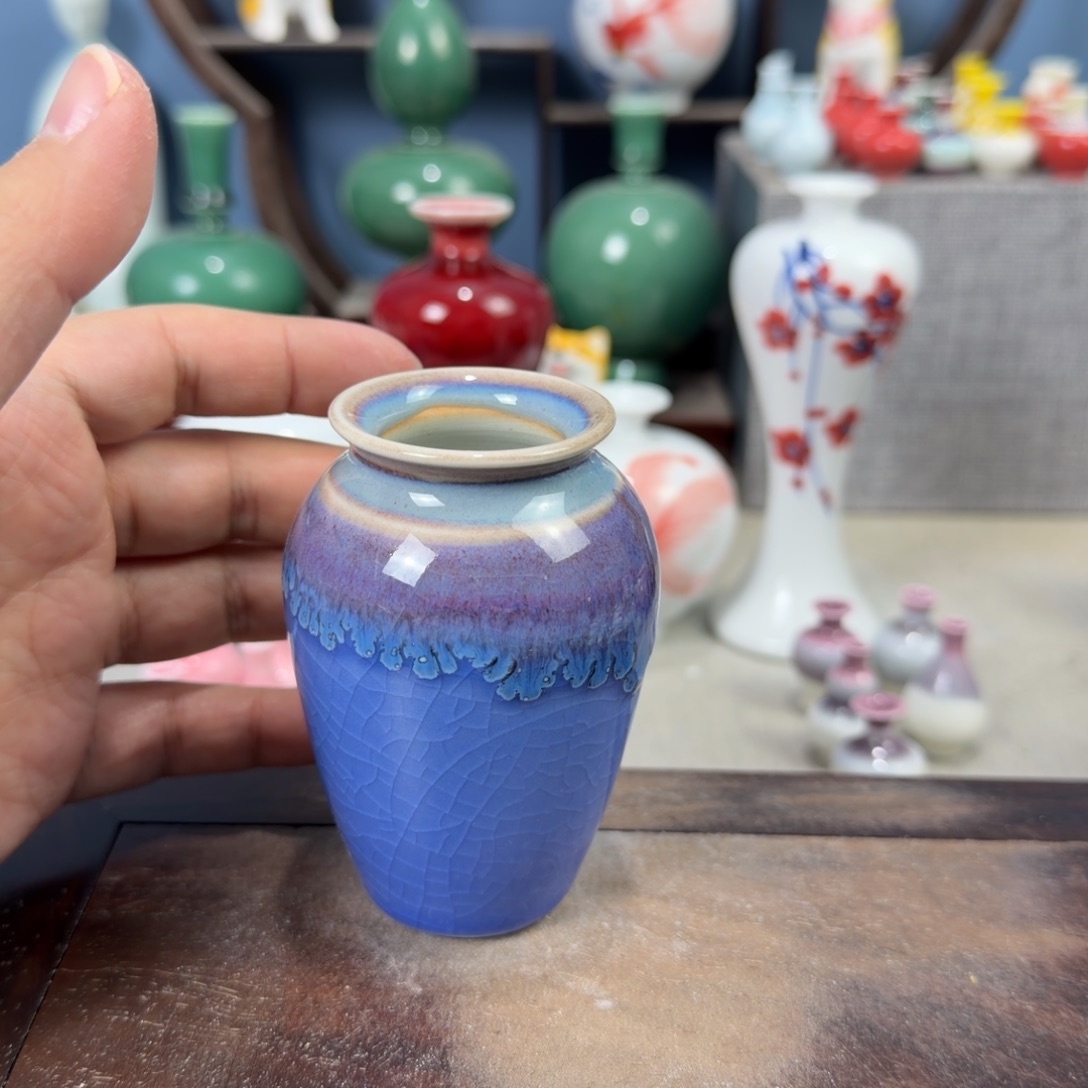 陶瓷手工小花器摆件