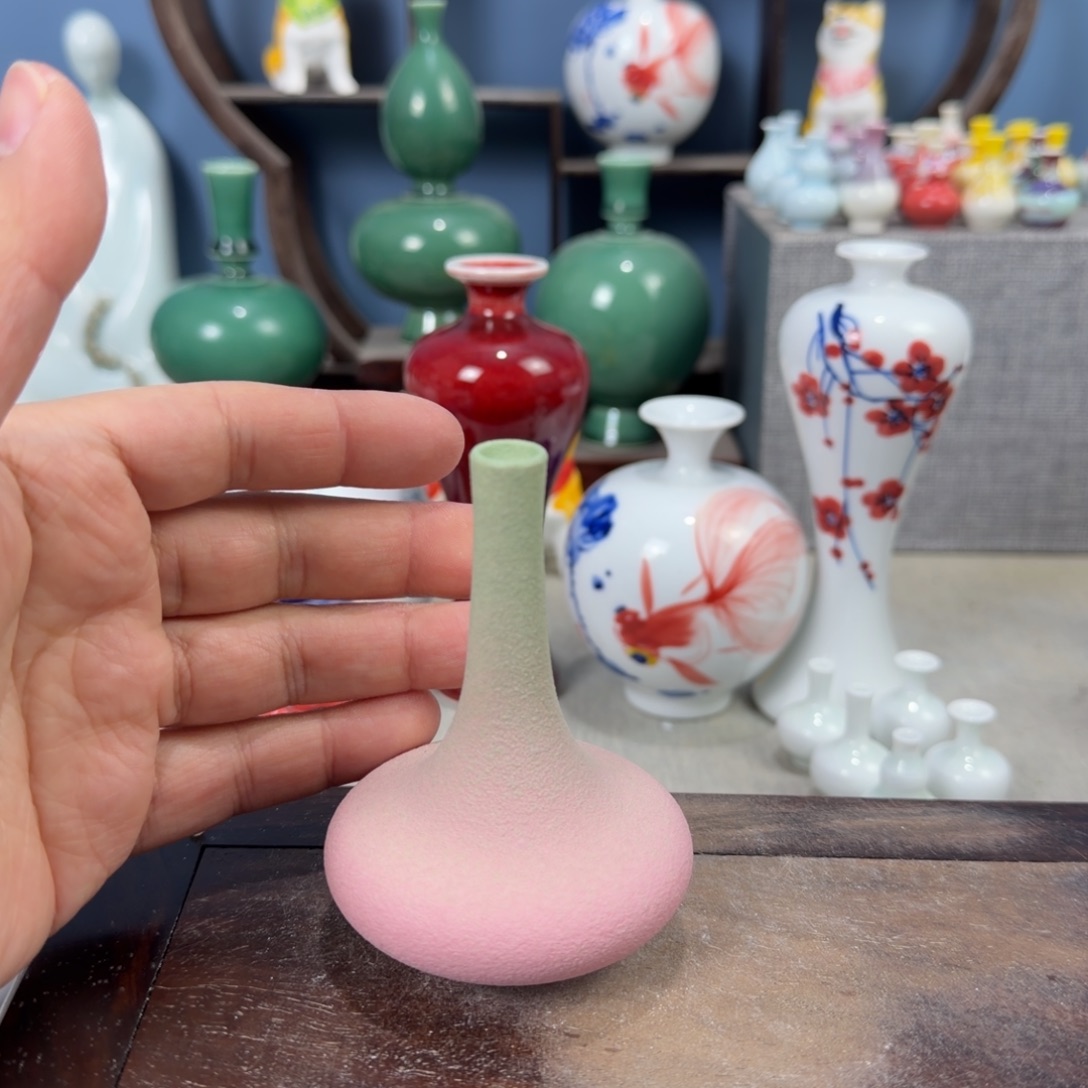 陶瓷手工小花器摆件