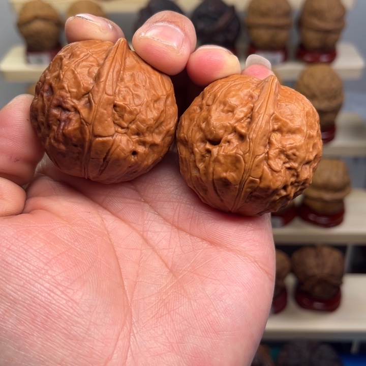 核桃文玩铁核桃玄武金蟾43尺