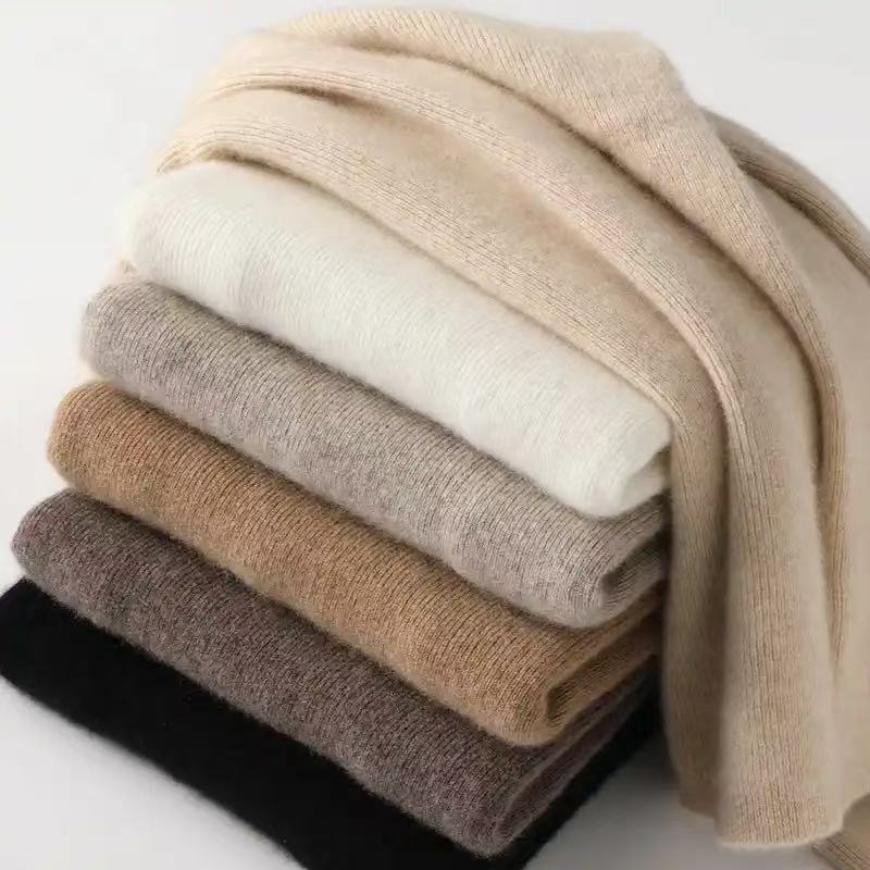 秋冬新款百搭保暖时尚羊绒衫百毛套头开衫