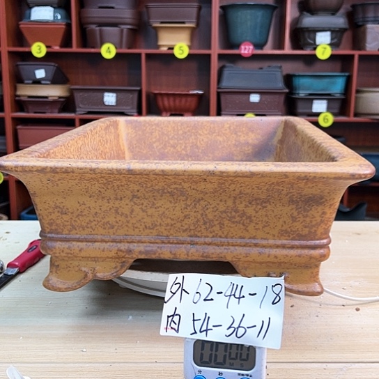 红陶石****）紫砂花盆里放的